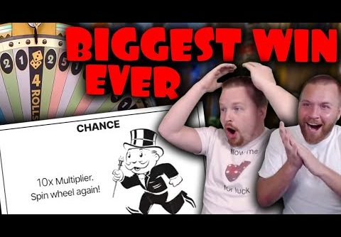 10X 4 ROLLS ON MONOPOLY LIVE – BIGGEST WIN EVER