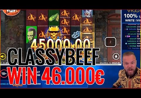 ClassyBeef Win 46.000€ on Punk Rocker Slot – Big Wins World Record Video