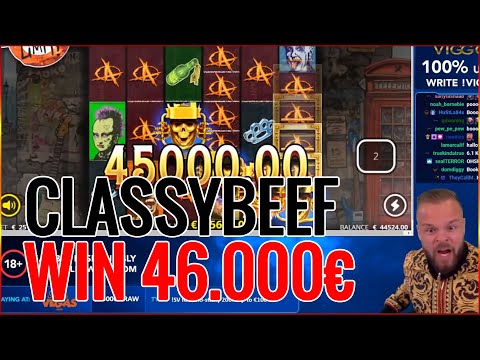 ClassyBeef Win 46.000€ on Punk Rocker Slot – Big Wins World Record Video