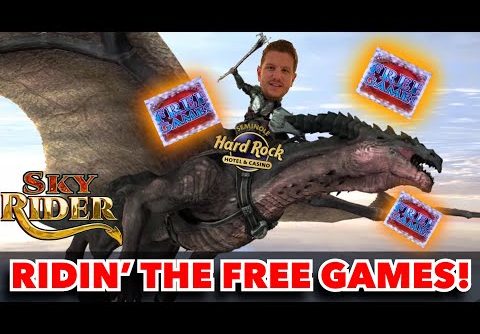 Sky Rider Free Game Bonus Big Win Aristocrat Slot Machine Video