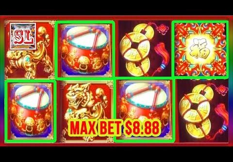 ** SUPER BIG WIN ** DANCING DRUMS ** MAX BET 8.88  ** SLOT LOVER **