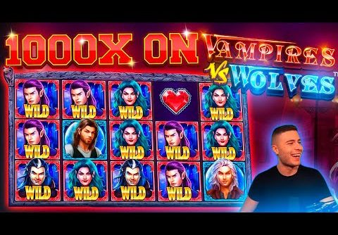 CLOSE TO THE MAX WIN ON VAMPIRES VS WOLVES | HUGE WIN ON PRAGMATIC PLAY ONLINE SLOT MACHINE