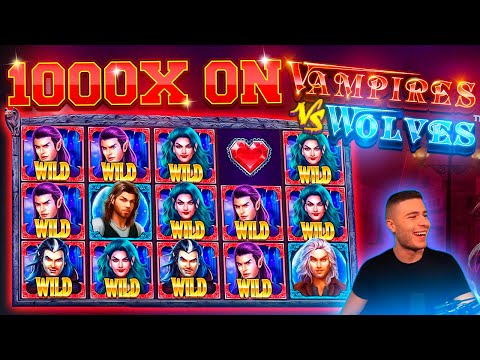 CLOSE TO THE MAX WIN ON VAMPIRES VS WOLVES | HUGE WIN ON PRAGMATIC PLAY ONLINE SLOT MACHINE