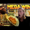 MEGA WIN! GONZOS QUEST MEGAWAYS BIG WIN – €10 bet on Casino Slot from CASINODADDY