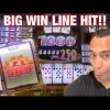BIG WIN LINE HIT on old school reel slot 🎰💵🤩 | Munchkinland LIVE PLAY SESSION 🌈