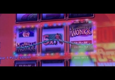 MEGA WIN ON WILLY WONKA 3 REEL SLOT MAX BET !!! PARTY BONUS ON JACKPOT PARTY !!!