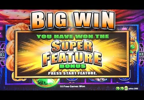 SUPER FEATURE BIG WIN SUNSET KING SLOT MACHINE BONUS 3 MULTIPLIERS! Aristocrat Slots