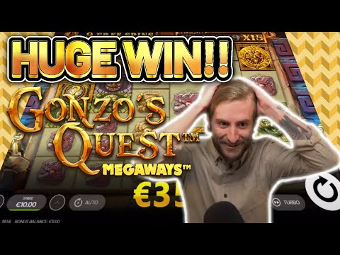 HUGE WIN! GONZOS QUEST MEGAWAYS BIG WIN –  Online Slots from Casinodaddy LIVE STREAM