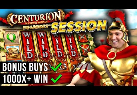 Centurion Megaways Slot Session with HUGE WIN!