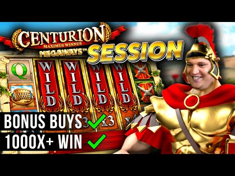 Centurion Megaways Slot Session with HUGE WIN!
