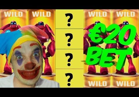 HUGE BET 4 Wilds! Big Bot Crew slot, Mega Win!