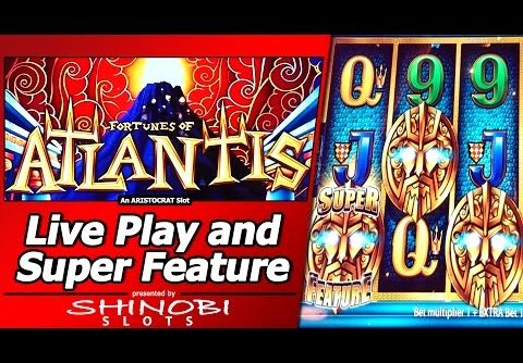 Fortunes of Atlantis Slot – Live Play and Free Spins Big Win in Super Feature Bonus