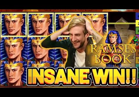 INSANE WIN! RAMSES BOOK BIG WIN – €5 bet on Casino Slot from CASINODADDY