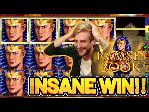 INSANE WIN! RAMSES BOOK BIG WIN – €5 bet on Casino Slot from CASINODADDY