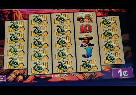 Huge Win On Rawhide Slot By Konami