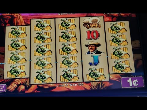 Huge Win On Rawhide Slot By Konami