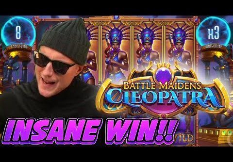 INSANE WIN!! BATTLE MAIDENS CLEOPATRA BIG WIN – Casino slot win from Casinodaddy