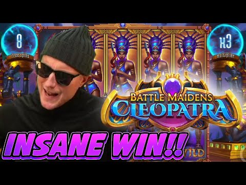 INSANE WIN!! BATTLE MAIDENS CLEOPATRA BIG WIN – Casino slot win from Casinodaddy