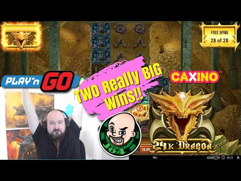 Two Really Big Wins From 24K Dragon Slot!!