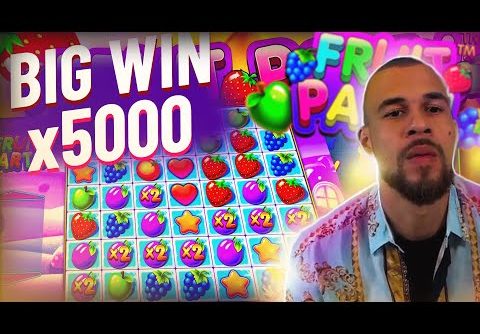 ClassyBeef Big Win x5000 on Fruit Party slot – TOP 5 Biggest wins of the week