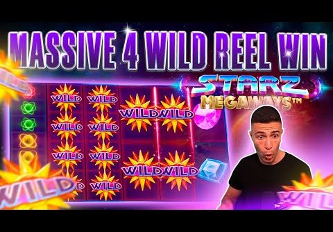 INSANE 4 STICKY WILD BONUS ON STARZ MEGAWAYS | HUGE WIN ON PRAGMATIC PLAY ONLINE SLOT MACHINE