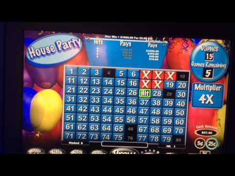 BIG WINS!!! Keno Party Video Keno Slot Machine Bonuses