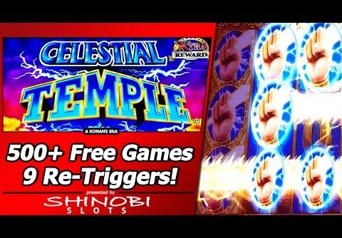 Celestial Temple Slot – 500+ Free Games, 9 Re-Triggers, Mega Big Win!!!