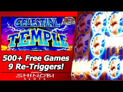 Celestial Temple Slot – 500+ Free Games, 9 Re-Triggers, Mega Big Win!!!