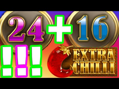 EXTRA CHILLI 🌶️ SLOT BIG WIN RARE BONUS 🏆HIT OMG 40 FREE SPINS LETS GO THE RETRIGGERS NEVER STOP‼️