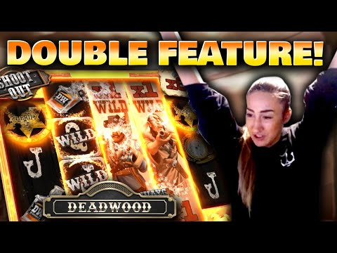 DOUBLE BONUS on Deadwood with a SUPER BIG WIN!!