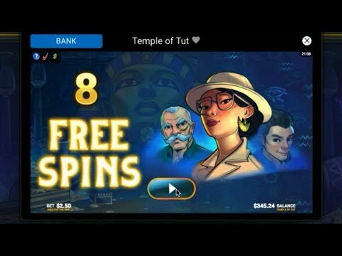 New   Templte of Tut Slot Bonus   Free spins  Mega Win! – $2.50 Bet