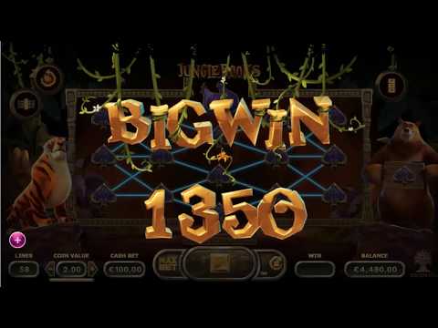 SUPER MEGA WIN On Jungle Books Slot Machine From Yggdrasil Gaming