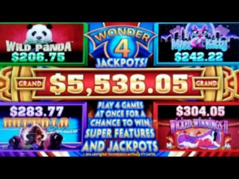 I WAS BROKE… HUGE EPIC COMEBACK on WONDER 4 JACKPOTS SLOT POKIE PECHANGA CASINO