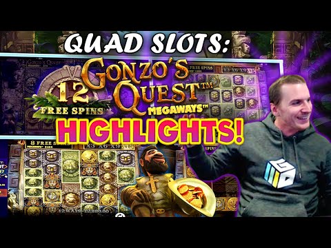 Gonzo’s Megaways Slot Quads – 5 Bonuses with INSANE WIN! – BIG CASHOUT!