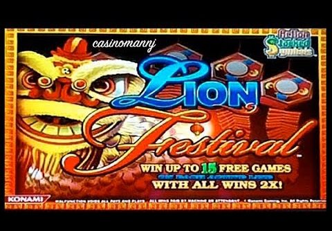 Lion Festival Slot – MAX BET! – BIG WIN – Slot Machine Bonus