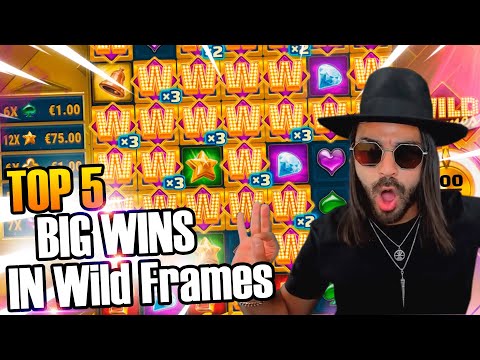 Huge wins  in new slot Wild Frames – Top 5 Big wins in casino slot