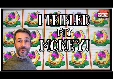 I GOT THE FASTEST BIG WIN EVER AND TRIPLED MY MONEY! NEW LEPRICOINS SLOT MACHINE!