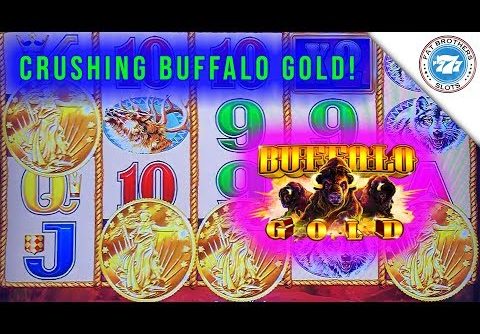 CRUSHING Buffalo Gold Slot Machine! Wild Battle for the SUPER BIG WIN!