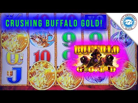 CRUSHING Buffalo Gold Slot Machine! Wild Battle for the SUPER BIG WIN!