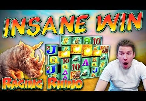 INSANE WIN on Raging Rhino Megaways Slot – 60p Bet