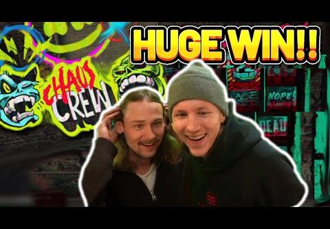 HUGE WIN!! CHAOS CREW BIG WIN – CASINO SLOT WIN FROM CASINODADDY