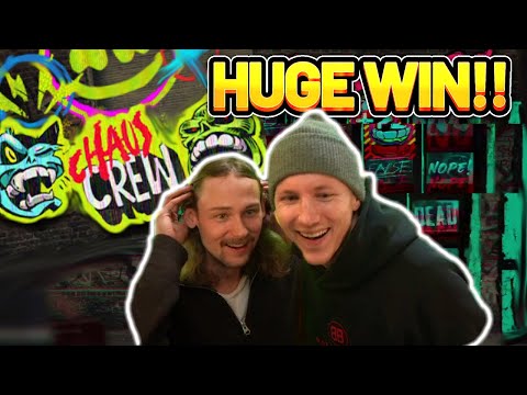 HUGE WIN!! CHAOS CREW BIG WIN – CASINO SLOT WIN FROM CASINODADDY