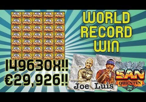 WORLD RECORD SLOT WIN – San Quentin – €29,926 from €0.20!!