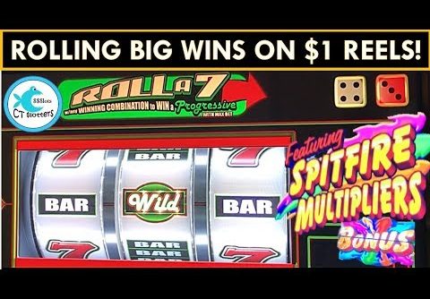 BIG WINS MAX BETTING $1 REEL SLOT MACHINES – Roll a 7, Pinball, Diamond Jackpots