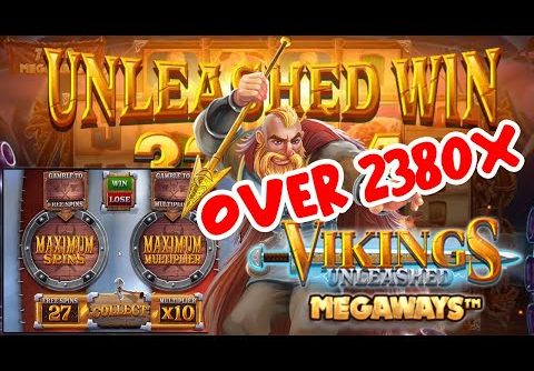 CRAZY BIG WIN ON VIKINGS UNLEASHED MEGAWAYS SLOT – MAX MAX AND IT GOES OFF!!!