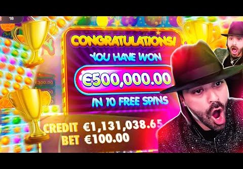 ROSHTEIN New World Record Win 500.000€ on Fruit Party Slot – TOP 5 Mega wins of the week