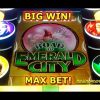 Wizard of Oz – Road to Emerald City – MAX BET! – BIG WIN! – Slot Machine Bonus