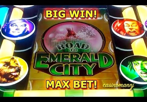 Wizard of Oz – Road to Emerald City – MAX BET! – BIG WIN! – Slot Machine Bonus