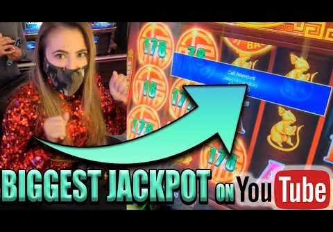 RECORD SMASHED! BIGGEST JACKPOT on YouTube For PRANCING PIGS SLOT MACHINE in VEGAS