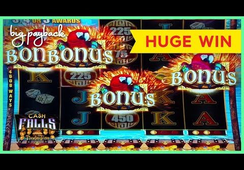 RARE BONUS! Cash Falls Pirate’s Trove Slot – HUGE WIN, LOVED IT!